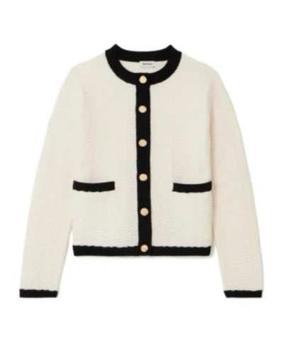 Simkhai Long-sleeved Knitted Cardigan In Neutral