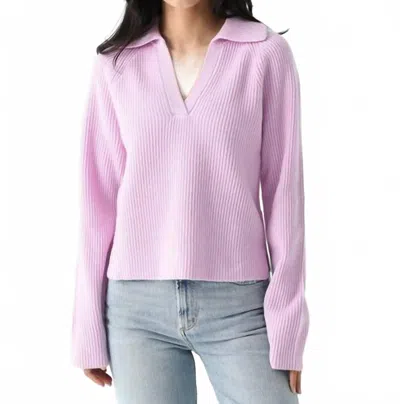 SIMKHAI LOPEZ POLO SWEATER IN SAKURA