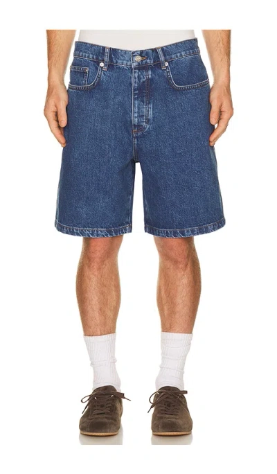 Simkhai Lorcan Denim Shorts In Blue