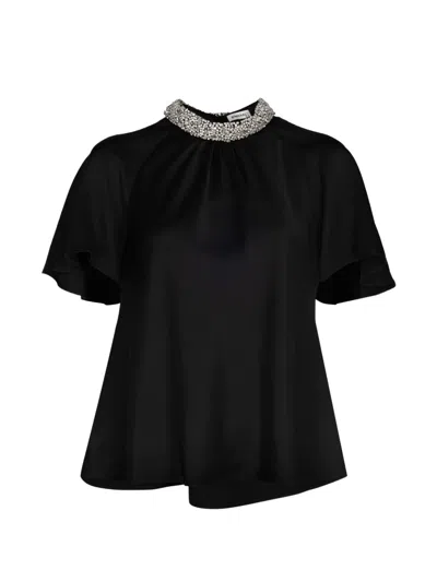 Simkhai Loreta Crystal-embellished Blouse In Multi
