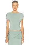 Simkhai Lorra Off Shoulder Top In Blue