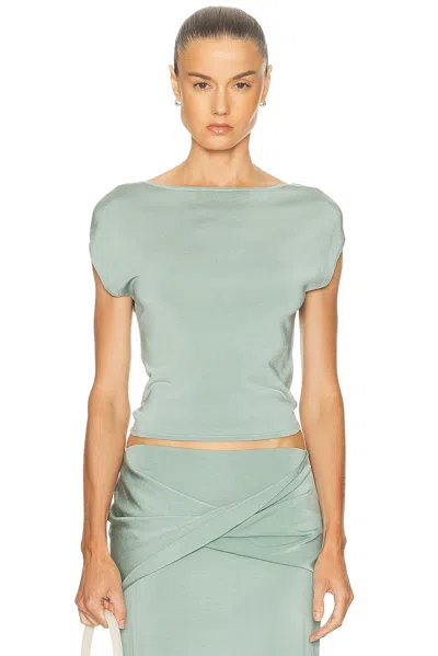 Simkhai Lorra Off Shoulder Top In Blue