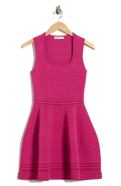 Simkhai Lottie Sleeveless Ottoman Sweater Minidress In Pink
