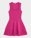 Simkhai Lottie Stripe Illusion Mini Dress In Pink