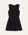 Simkhai Lottie Stripe Illusion Mini Dress In Black