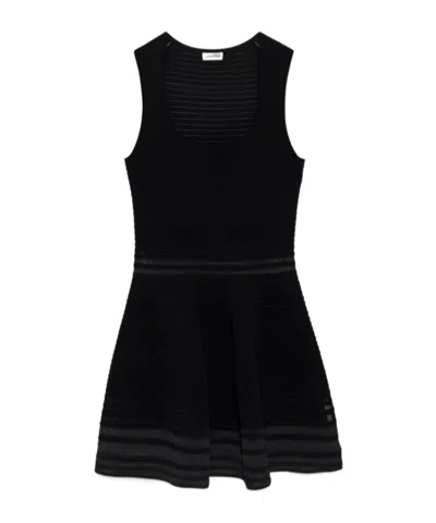 Simkhai Lottie Striped Mini Dress In Black