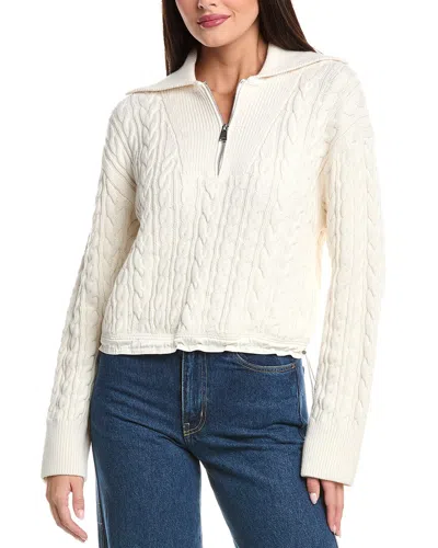 Simkhai Lourdes Wool-blend Pullover In White