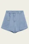 Simkhai Lourie Belted Shorts In Stratus