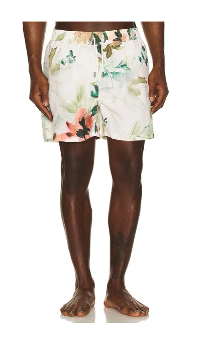 Simkhai Lowell Swim Shorts In White