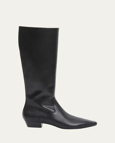 SIMKHAI LOWEN LEATHER KNEE-HIGH BOOTS