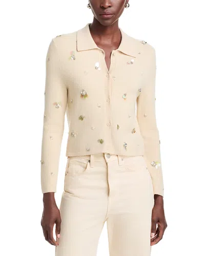 Simkhai Luci Embellished Cardigan In Animal Print