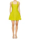 Simkhai Lucy Mini Dress In Yellow Plum In Green