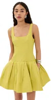 Simkhai Lucy Sleeveless Mini Dress In Yellow Plum In Yellow Plum