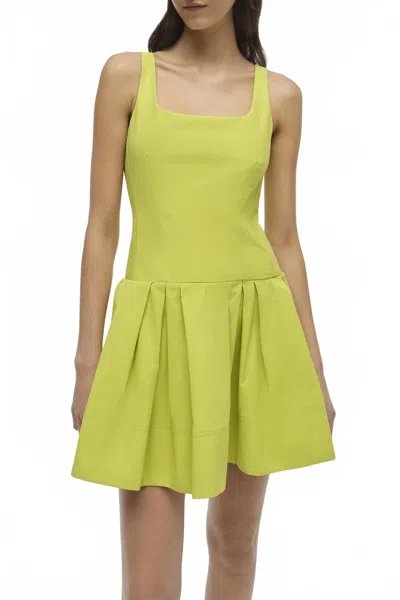 SIMKHAI LUCY SLEEVELESS MINI DRESS IN YELLOW PLUM