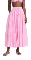 Simkhai Lulee Tiered Maxi Skirt Petal In Petal