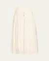 Simkhai Lulee Tiered Maxi Skirt In White