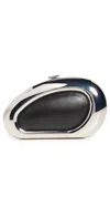 Simkhai Luna Clutch Bag In Black Silver