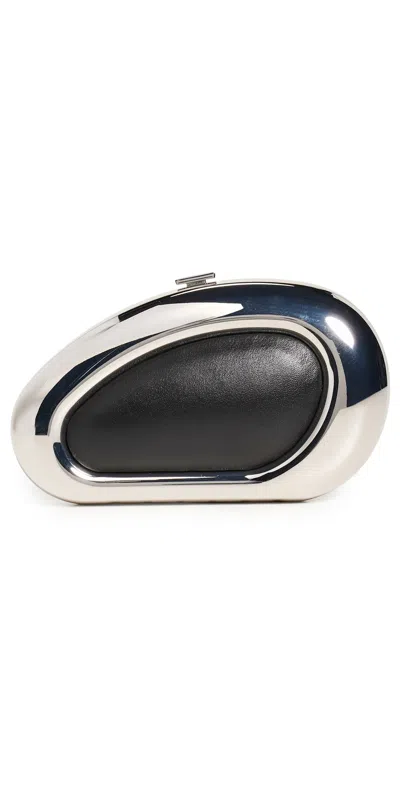 Simkhai Luna Clutch Bag In Black Silver