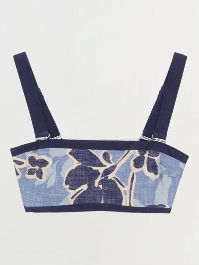 Simkhai Luthea Bikini Top In Blue