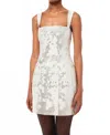 Simkhai Lydia Mini Dress In Silver In Multi