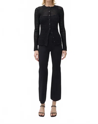 Simkhai Mabel Button Front Cardigan In Black
