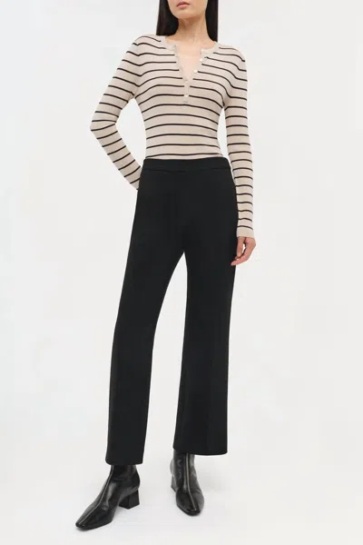 Simkhai Mackenzie Straight Leg Pant In Black