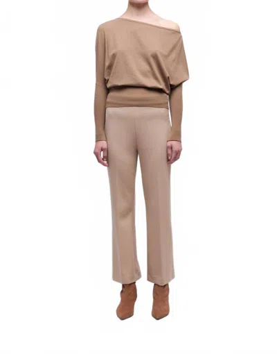 Simkhai Mackenzie Straight Leg Pant In Light Camel In Brown