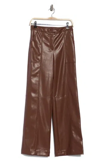 Simkhai Mackenzie Straight Leg Pants In Brown