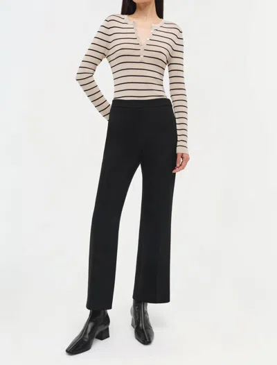 Simkhai Mackenzie Straight Leg Pants In Black