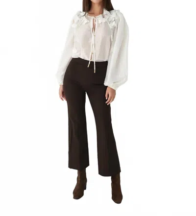 Simkhai Mackenzie Straight Leg Pants In Chocolate In Black