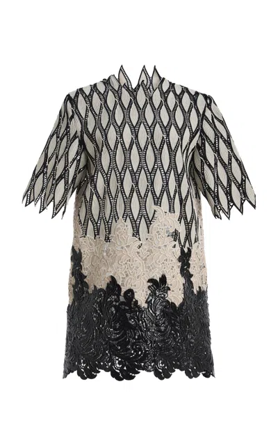 Simkhai Mackinley Crewneck Mini Dress In Multi