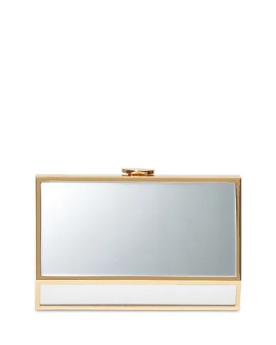 Simkhai Maddox Mirror Clutch In Gold
