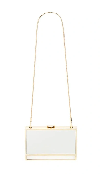 Simkhai Maddox Mirror Clutch In Gold