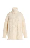 Simkhai Madeline Lambswool Sweater In Ivory