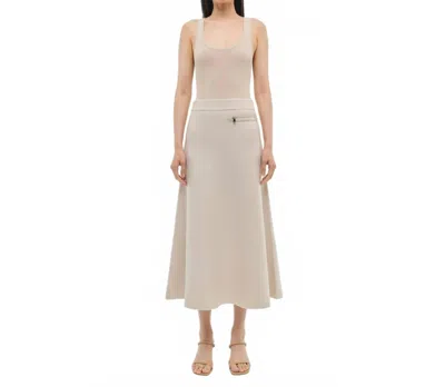 Simkhai Maggie Midi Skirt In Cream In White