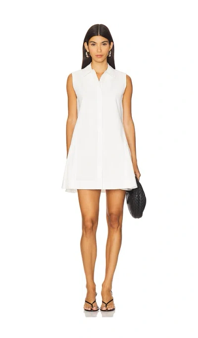 Simkhai Maggy Pleated Mini Dress In White