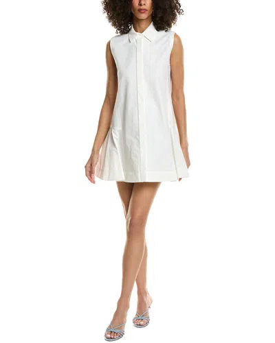 Simkhai Maggy Pleated Mini Dress In White