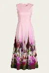 Simkhai Magnolia Midi Dress In Sorbet Motion Blur