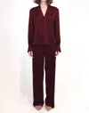Simkhai Maisey V-neck Blouse In Red
