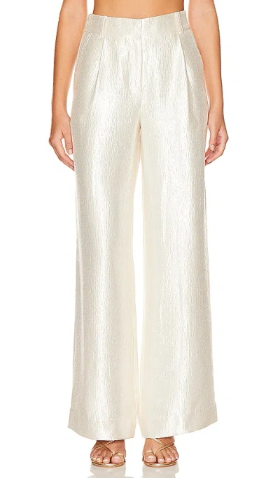 Simkhai Malcolm Textured Satin Pant In Made Of Polyester And Rayon