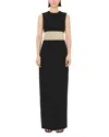 Simkhai Malda Sleeveless Crystal-embellished Gown In Black