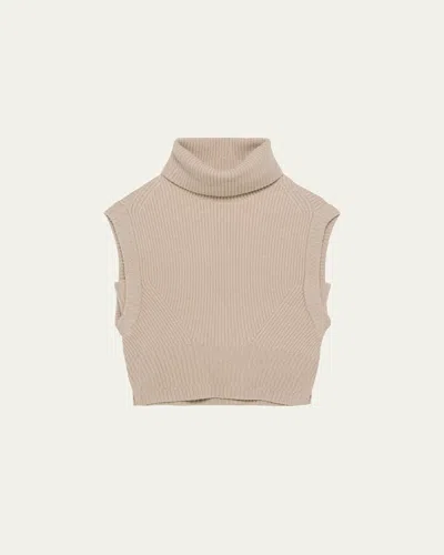 SIMKHAI MAPLE CASHMERE TURTLENECK SWEATER VEST