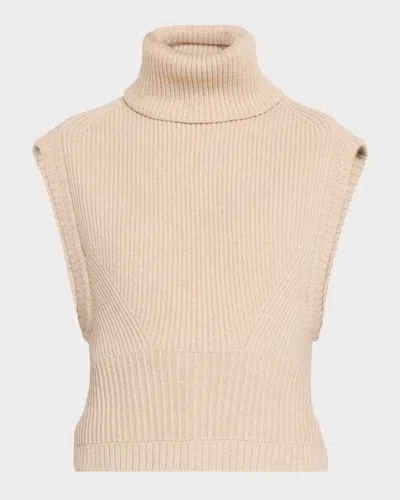 SIMKHAI MAPLE CASHMERE TURTLENECK SWEATER VEST