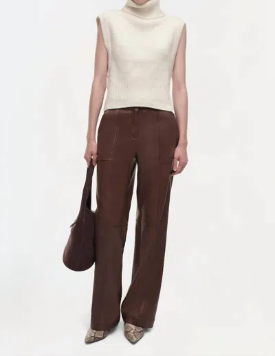 Simkhai Maple Sleeveless Ribbed Turtleneck Sweater In Ivory In Beige