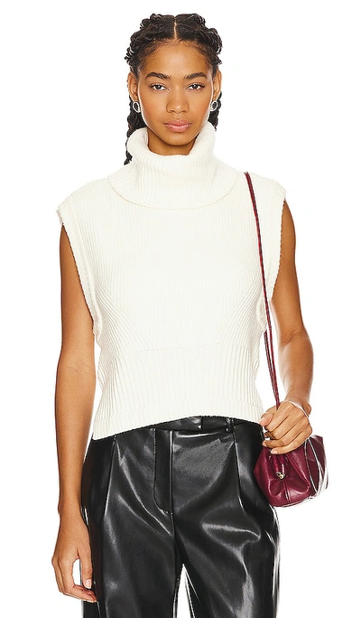 Simkhai Maple Sweater Top In Ivory