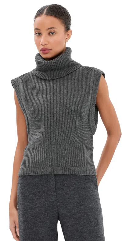 Simkhai Maple Top Charcoal Melange In Gray