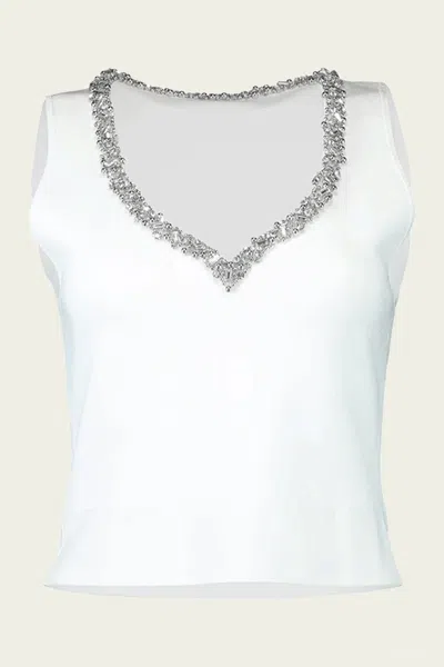 Simkhai Marceline Tank In Ivory In White