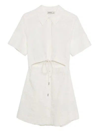 Simkhai Marcy Cut-out Mini Dress In White