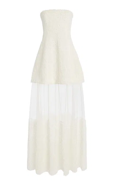 Simkhai Marella Bustier Maxi Dress In White