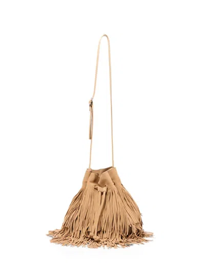 Simkhai Marena Fringe-trimmed Cross Body Bag In Neutral